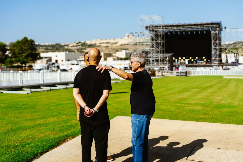Summerdaze Site Visit 2026 - Stage in backgrounf